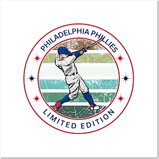 VINTAGE RETRO PHILADEPHIA PHILLIES LIMITED BASEBALL EDITION Posters and Art